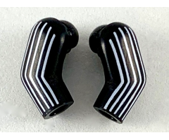 Arm, (Matching Left and Right) Pair with 6 White Stripes Pattern