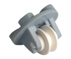 Plate, Round 2 x 2 Thin with Wheel Holders and White Pulley Wheel (2655 / 3464)