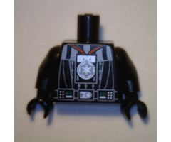 Torso SW Darth Vader Imperial Logo Medal Pattern / Black Arms / Black Hands