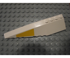 Wedge 12 x 3 Left with Yellow SW UCS Y-wing Wedge Pattern (Sticker) - Set 10134