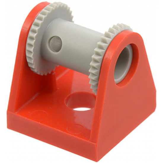 String Reel / Winch 2 x 2 Holder with Light Gray String Reel 2 x 2 Drum (2584 / 2585)