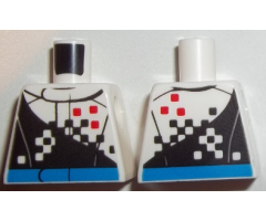 Torso Race Jacket with Checkered Pattern