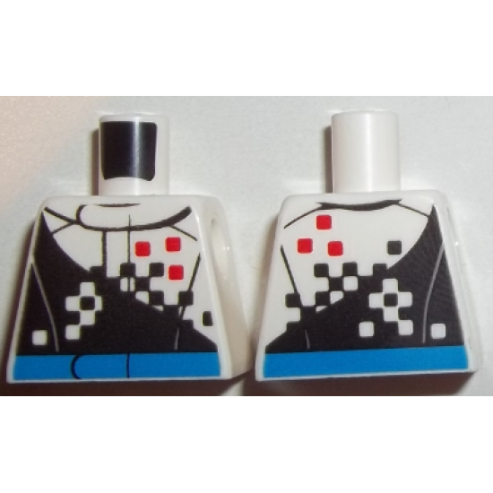 Torso Race Jacket with Checkered Pattern