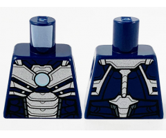 Torso Armor, Silver Plates and Metallic Blue Circle Arc Reactor Pattern