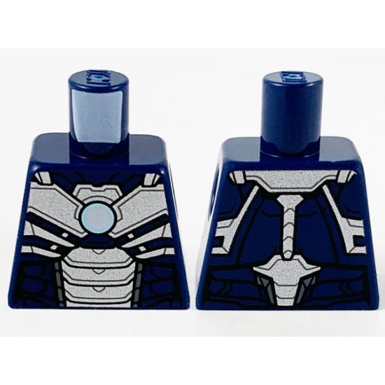 Torso Armor, Silver Plates and Metallic Blue Circle Arc Reactor Pattern