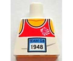 Torso Tank Top with 'TEAM GB 1948' Pattern