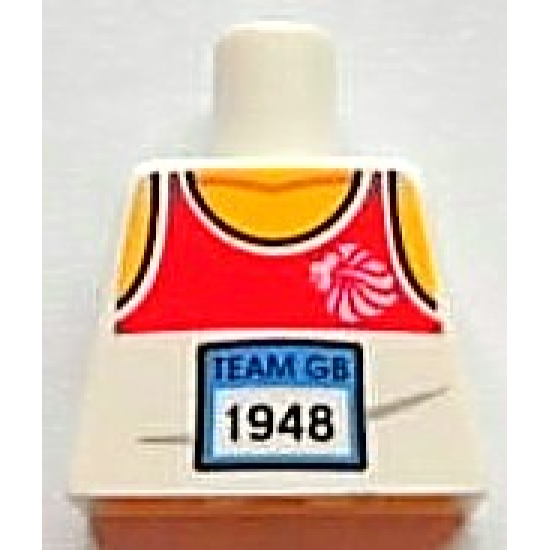 Torso Tank Top with 'TEAM GB 1948' Pattern