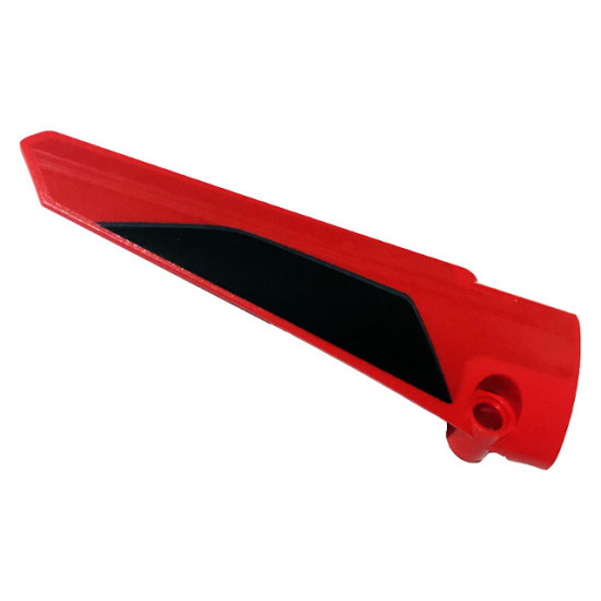 Technic, Panel Fairing # 5 Long Smooth, Side A with Black Stripe Pattern (Sticker) - Set 42107
