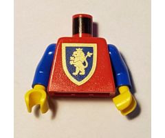 Torso Castle Crusaders Gold Lion Shield Pattern / Blue Arms / Yellow Hands