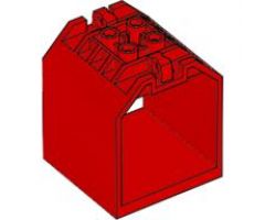 Container Box Open Ended 4 x 4 x 4 with 1 Locking Hinge Finger on Each End
