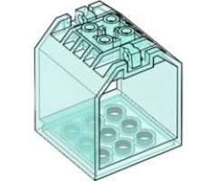 Container Box Open Ended 4 x 4 x 4 with 1 Locking Hinge Finger on Each End