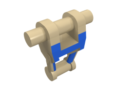 Torso Mechanical, Battle Droid with Blue Insignia Pattern