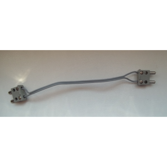 Electric, Wire 12V / 4.5V with 2 Leads, 14 Studs Long with 2 Light Gray Electric, Connector, 2-Way Male Squared Narrow Long without Center Post