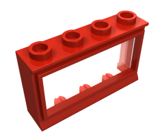 Window 1 x 4 x 2 with Fixed Glass