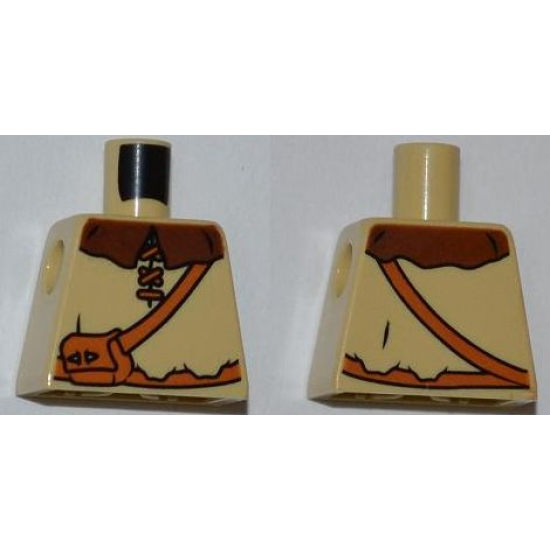 Torso Castle Kingdoms Peasant Shirt with Brown Collar and Shoulder Bag Pattern