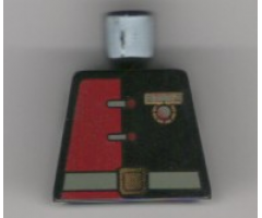 Torso Alpha Team Minion Commander Red/Black Shirt w/ Medal Pattern