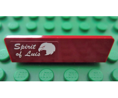 Panel 1 x 4 x 1 with 'Spirit of Luis' and Eagle Pattern on Left (Sticker) - Set 7307