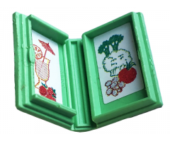 Minifigure, Utensil Book 2 x 3 with Turkey and Food Pattern (Stickers) - Sets 3115 / 3243