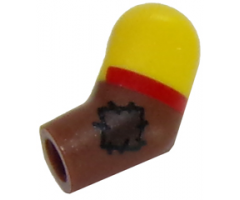 Arm, Left with Yellow Short Sleeve, Red Cuff and Patch Pattern