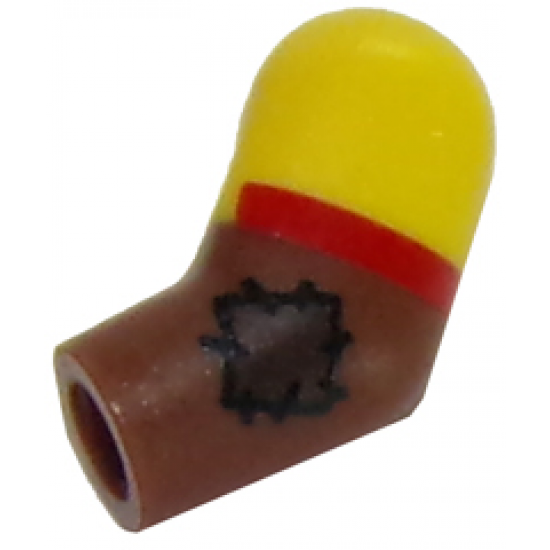 Arm, Left with Yellow Short Sleeve, Red Cuff and Patch Pattern