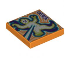 Tile 2 x 2 with BeatBit Album Cover - Ghost Zapping Pattern