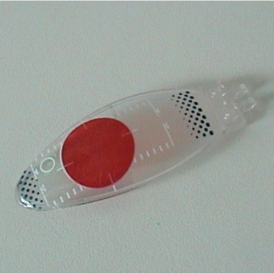 Windscreen 9 x 3 x 1 2/3 Bubble Canopy with Red Circle and Verniers Pattern