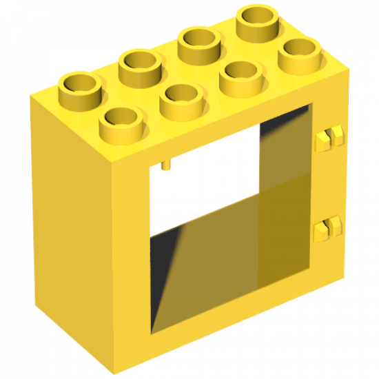 Duplo, Building Door / Window Frame 2 x 4 x 3 Flat Front Surface