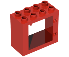 Duplo, Building Door / Window Frame 2 x 4 x 3 Flat Front Surface
