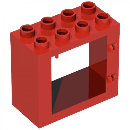Duplo, Building Door / Window Frame 2 x 4 x 3 Flat Front Surface