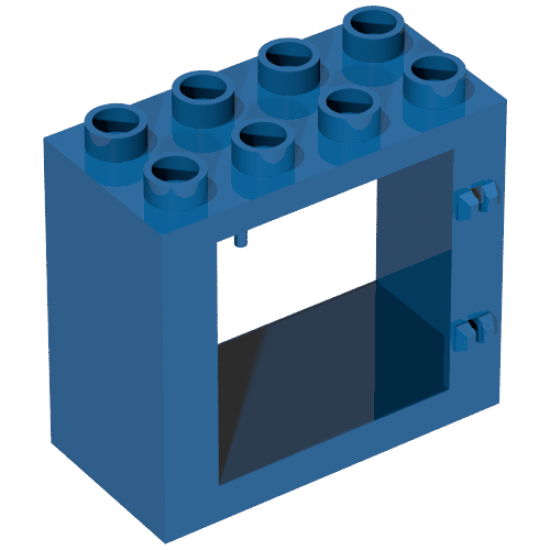 Duplo, Building Door / Window Frame 2 x 4 x 3 Flat Front Surface