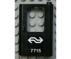Door 1 x 4 x 5 Train Right with Dutch NS '7715' Pattern (Sticker) - Set 7715