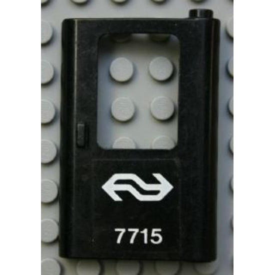 Door 1 x 4 x 5 Train Right with Dutch NS '7715' Pattern (Sticker) - Set 7715