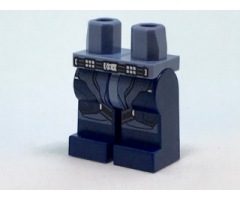 Hips and Dark Blue Legs with Belt with Silver Trim and Sand Blue Armor Pattern
