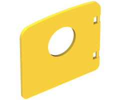 Duplo, Building Door / Window Pane 1 x 4 x 3 with Porthole