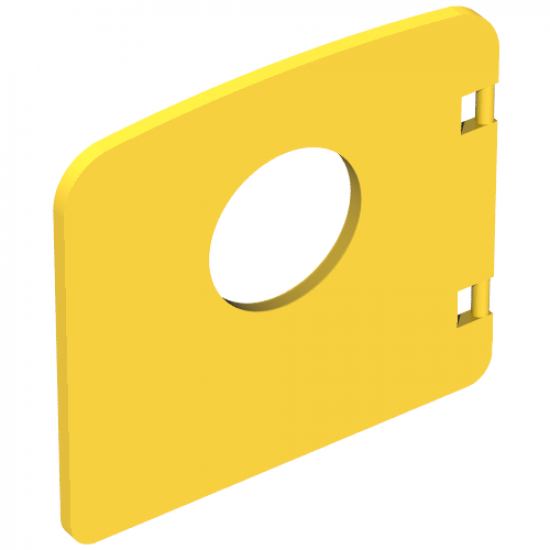 Duplo, Building Door / Window Pane 1 x 4 x 3 with Porthole