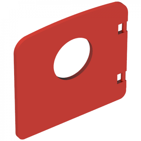 Duplo, Building Door / Window Pane 1 x 4 x 3 with Porthole