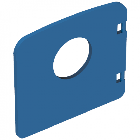 Duplo, Building Door / Window Pane 1 x 4 x 3 with Porthole