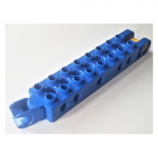 Duplo, Toolo Brick 2 x 8 with 10 Side Screw Sockets, Swivel Bracket End and Clip End