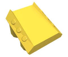 Brick, Modified 2 x 2 No Studs, Sloped with 6 Side Pistons Raised