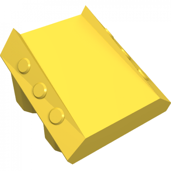 Brick, Modified 2 x 2 No Studs, Sloped with 6 Side Pistons Raised