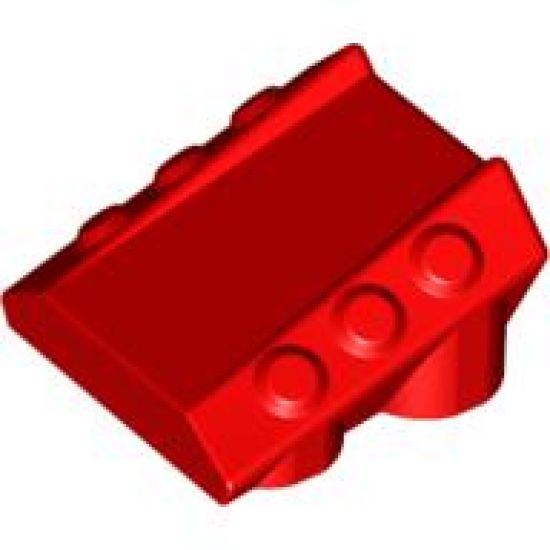 Brick, Modified 2 x 2 No Studs, Sloped with 6 Side Pistons Raised