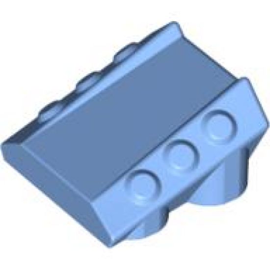 Brick, Modified 2 x 2 No Studs, Sloped with 6 Side Pistons Raised