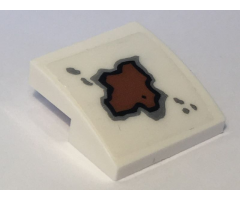 Slope, Curved 2 x 2 with Rust Spot Pattern (Sticker) - Set 10274