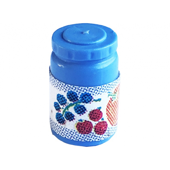 Scala Accessories Jar Jam / Jelly, Label with Orange, Grapes and Berries Pattern (Sticker) - Set 3115
