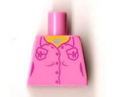 Torso Female Shirt, Heart Necklace Pattern