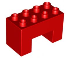 Duplo, Brick 2 x 4 x 2 with 2 x 2 Cutout on Bottom