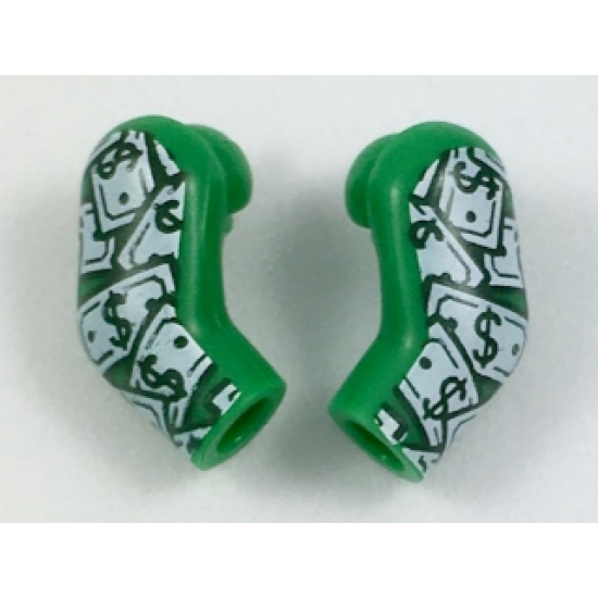 Arm, (Matching Left and Right) Pair with Dollar Bills Pattern