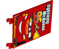 Flag 6 x 4 with 'Lightning McQueen 95' and Truck Taillights Pattern