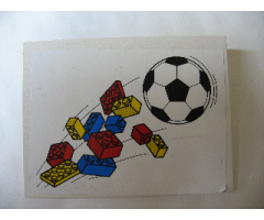 Slope 10 6 x 8 with Bricks and Soccer Ball (Football) Pattern (Sticker) - Sets 3309 / 3310
