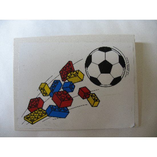 Slope 10 6 x 8 with Bricks and Soccer Ball (Football) Pattern (Sticker) - Sets 3309 / 3310